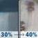 Wednesday: A chance of rain showers between 7am and 5pm, then a chance of rain. Partly sunny, with a high near 57. Southeast wind 1 to 12 mph, with gusts as high as 22 mph. Chance of precipitation is 40%. New rainfall amounts less than a tenth of an inch possible. Wednesday: Chance Rain Showers then Chance Light Rain