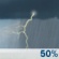 Sunday: A chance of showers and thunderstorms. Mostly cloudy, with a high near 77. Chance of precipitation is 50%. Sunday: Chance Showers And Thunderstorms